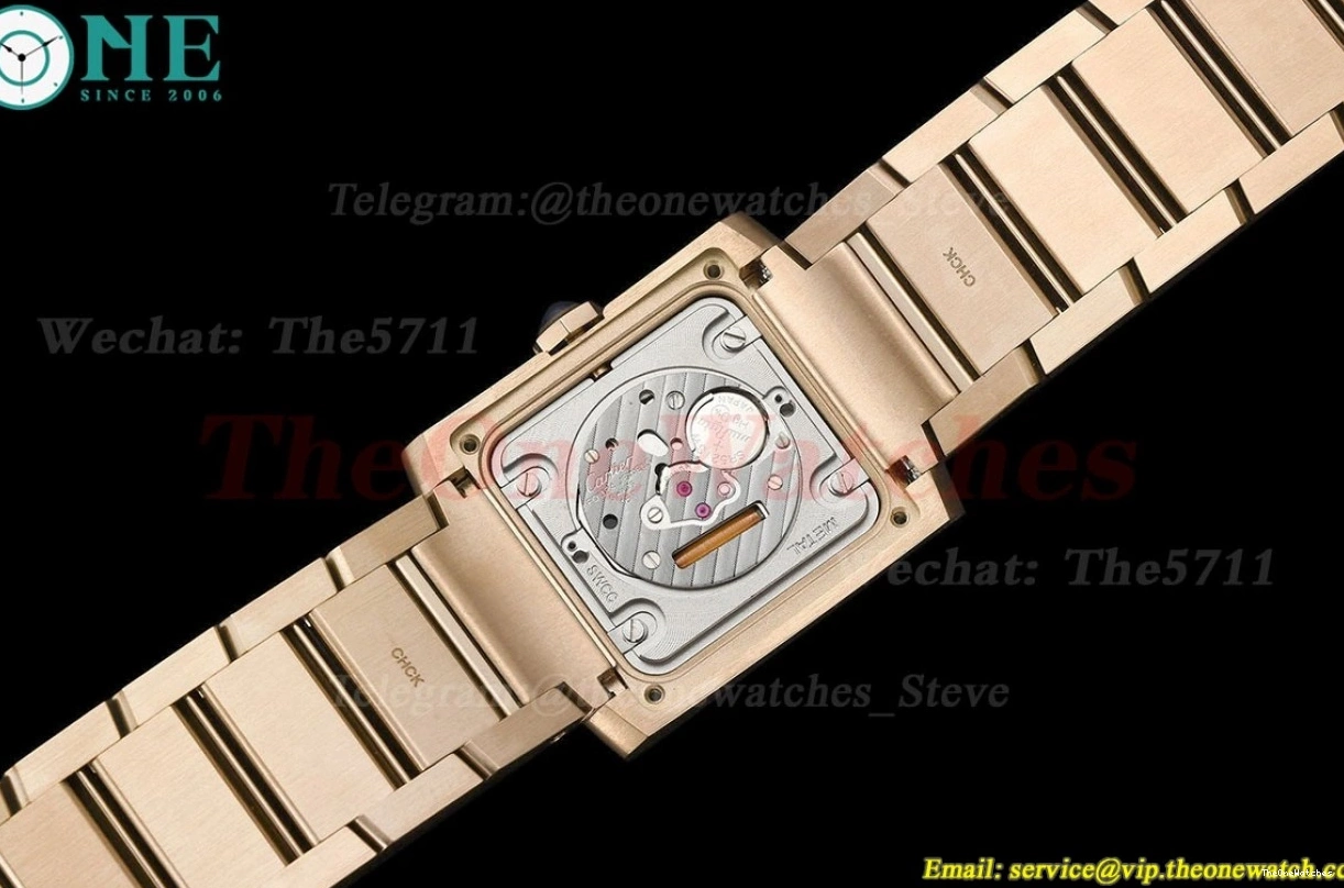 RG Silver Dial Quartz RG 8848F Tank 27mm Française 0418